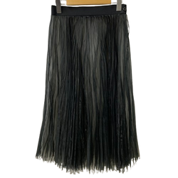 ハイク HYKE 18SS オーガンジープリーツスカートロングスカート 181-14046-013 スカート ブラック 201LB-110