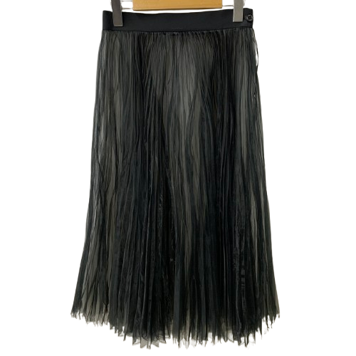 ハイク HYKE 18SS オーガンジープリーツスカートロングスカート 181-14046-013 スカート ブラック 201LB-110