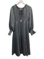 アンドレアアンドコー ANDREA&CO. 2RACES PEARL RIBBON DRESS yk23f10 ワンピース ブラック フリーサイズ 201LT-412