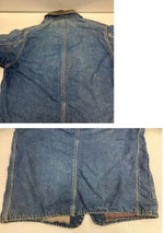 オシュコシュ OSHKOSH B'GOSH 60's 60年代 デニム カバーオール チョアコート ブランケット付き ライナー 横縞 VINTAGE ヴィンテージ ジャケット ブルー 101MT-5080