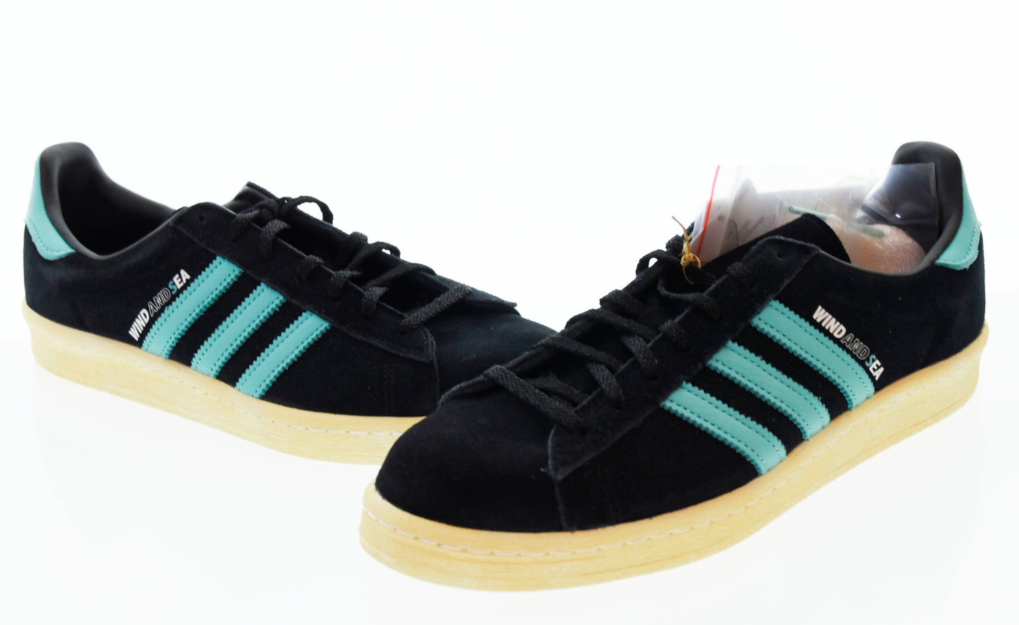 アディダス adidas WIND AND SEA ATMOS 80s ウィンダンシー アトモス スニーカー 黒 GX3952 メンズ靴 スニーカー  ブラック 27.5cm 103S-468 | 古着通販のドンドンサガール