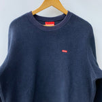 シュプリーム SUPREME Polartec Small Box Crewneck スウェット ネイビー Mサイズ 201MT-4764