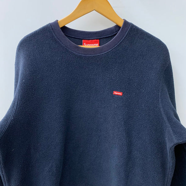 シュプリーム SUPREME Polartec Small Box Crewneck スウェット ネイビー Mサイズ 201MT-4764