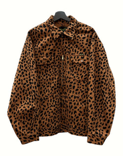 ワコマリア WACKO MARIA 21AW × Wrangler ラングラー LEOPARD ZIP UP BLOUSON レオパード ジップアップ ブルゾン ジャケット 茶 黒 WS9260 ジャケット ヒョウ柄・レオパード柄 ブラウン Lサイズ 104MT-911