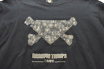 アンダーカバー UNDERCOVER 01AW DAVF期 プリント 長袖Tシャツ 黒 ロンT ブラック Lサイズ 103MT-1770