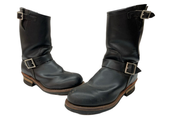 レッドウィング RED WING ENGINEER BOOTS エンジニア ブーツ ロング バイク 革靴 シューズ 黒 2268 メンズ靴 ブーツ エンジニア ブラック サイズ 8 1/2D 104S-1049