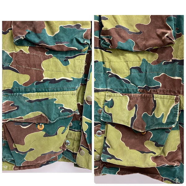 【曜日割引対象外】 ヴィンテージ vintage 50's ベルギー軍 デニソンスモック ジグソーカモ ジャケット グリーン 201MT-4793 VB