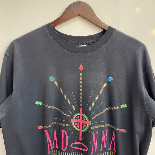 【曜日割引対象外】 ヴィンテージ vintage 90's マドンナ Madonna Hanes T-shirt USA製 Tシャツ ブラック Lサイズ 201MT-3828 VB