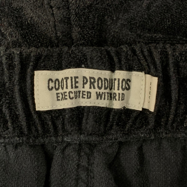 クーティープロダクションズ COOTIE PRODUCTIONS タック タオル地 ハーフパンツ ブラック Lサイズ 201MB-960
