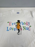 ヴィンテージ vintage 90s 90's Hanes MR.PEANUTS ミスター・ピーナッツ キャラクター 企業モノ プリントT アメリカ製 made in USA Tシャツ ホワイト Lサイズ 101MT-3739