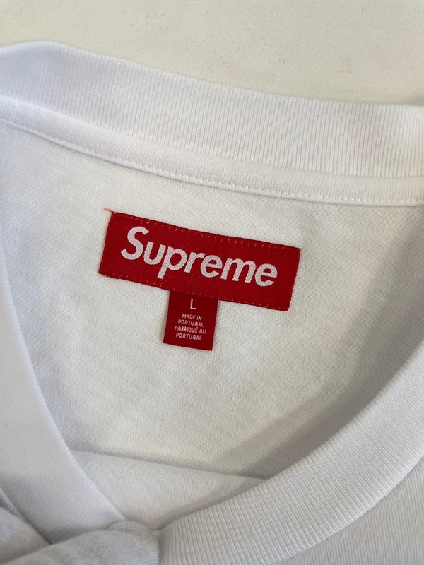 シュプリーム SUPREME Small Box Logo L/S Tee White スモールボックスロゴ 白 ロンT ホワイト Lサイズ 101MT-5255