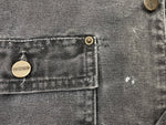 カーハート Carhartt MICHIGAN CHORE COAT ミシガン チョア コート ダック カバーオール ブランケット USA製 フェード 黒 ジャケット 無地 ブラック Mサイズ 104MT-1936