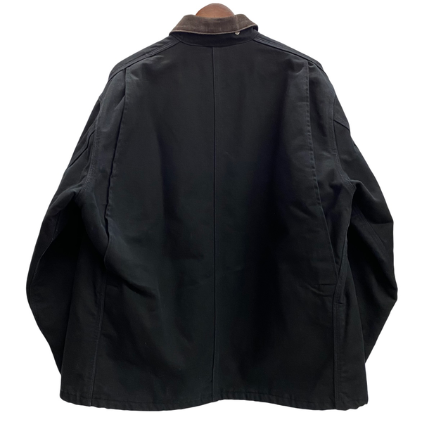 【曜日割引対象外】 カーハート Carhartt ミシガンチョアコート カバーオール ブランケットライナー ダック ジャケット ブラック 201MT-4466 VB