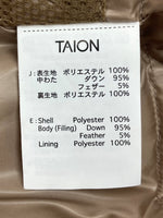 タイオン TAION GLOSTER別注 MILITALY LEVEL7 JACKET ミリタリー レベル ジャケット ダブルジップ ダウン アウター 薄茶 ジャケット 無地 ベージュ Lサイズ 104MT-1863