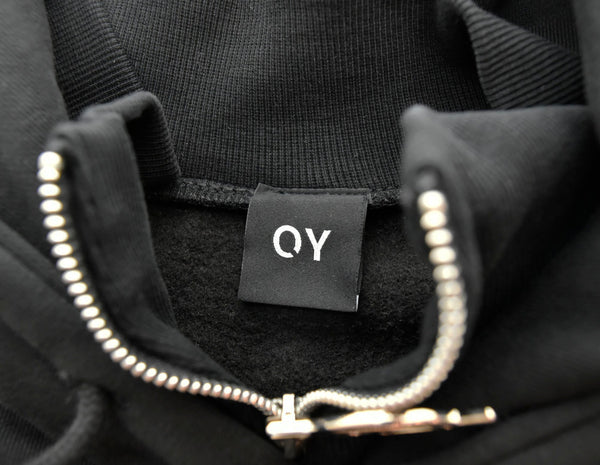 オーワイ OY LOGO HOODIEベーシック ロゴ フーディー プルオーバー パーカー 黒 パーカ ブラック 103MT-1746