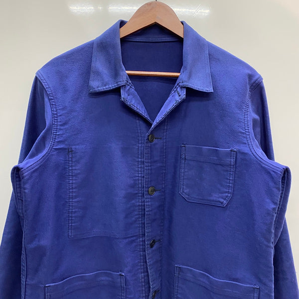 【曜日割引対象外】 ヴィンテージ vintage 70's 80's DUBURE & DEVERCHERE モールスキンジャケット ユーロ ジャケット ネイビー 201MT-4478 VB