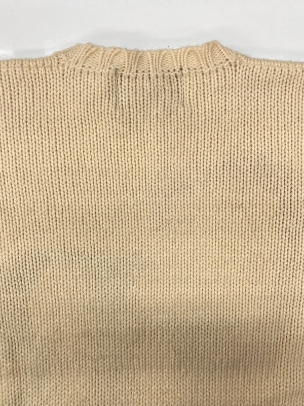 チャップス CHAPS 80s LOGO SWEATER ロゴ セーター 水兵 兵隊タグ ニット 厚手 CRL Ralph Lauren 白 セーター ロゴ ホワイト Lサイズ 104MT-2297