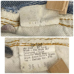 【曜日割引対象外】 リーバイス Levi's 70's 80's 501 66後期 ボタン裏6 W34 デニム ブルー 201MB-1119 VB