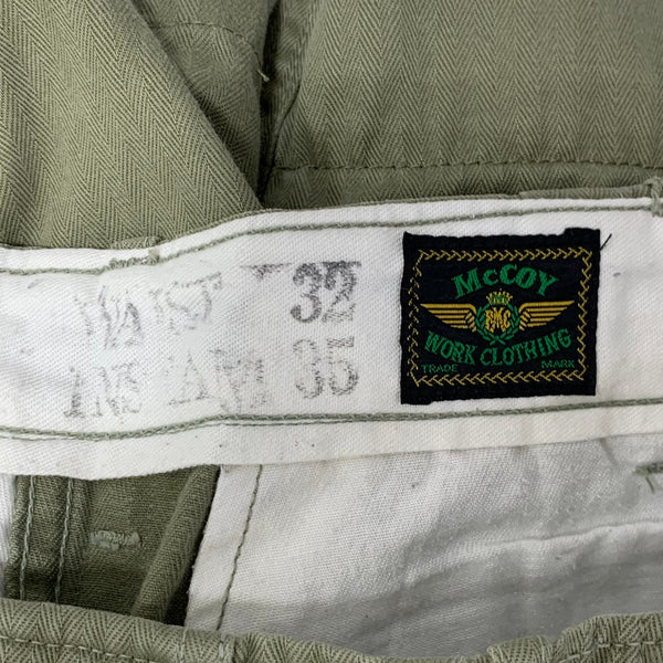 リアルマッコイズ The REAL McCOY'S ハーフパンツ グリーン W32サイズ 201MB-987