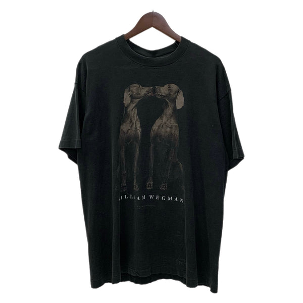 【曜日割引対象外】 ヴィンテージ vintage 90’s 90s 90年代 ウィリアムウェグマン William Wegman Tシャツ ブラック XLサイズ 201MT-3611 VB