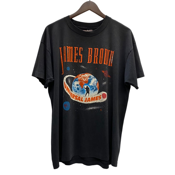 【曜日割引対象外】 ヴィンテージ vintage 90's James Brown FRIT OF THE LOOM USA製 Tシャツ ブラック XLサイズ 201MT-3971 VB