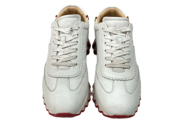 クリスチャンルブタン Christian Louboutin LOUBISHARK ルビシャーク カーフスキン レザー VERSION WHITE バージョンホワイト イタリア製 WHITE 白 3200517 WH43 レディース靴 スニーカー ホワイト SIZE40 104S-993