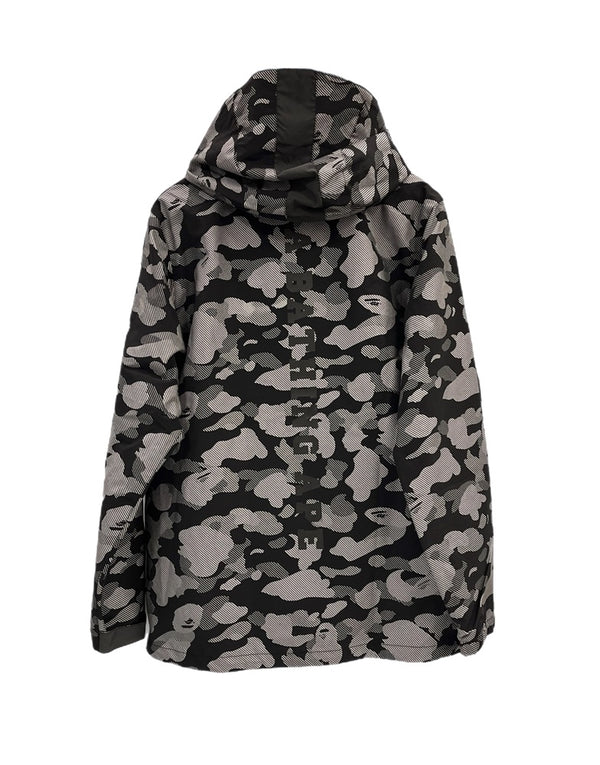 ア ベイシング エイプ A BATHING APE BAPE 総柄 マウンテンパーカー フーデッド ジップアップ ジャケット 001LJE301013X ジャケット マルチカラー Lサイズ 101MT-5301