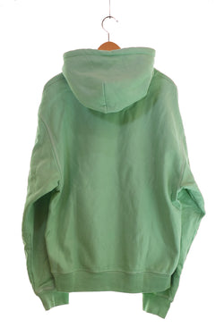 ステューシー STUSSY stitch label hoodie ステッチラベルフーディー パーカ グリーン LLサイズ 103MT-3421