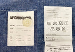 ネイバーフッド NEIGHBORHOOD CHAMBRAY C-SHIRT SS シャンブレー シャツ 半袖 スカル 骸骨 ボタン 青 181BENH-SHM04 半袖シャツ 刺繍 ブルー Mサイズ 104MT-1395
