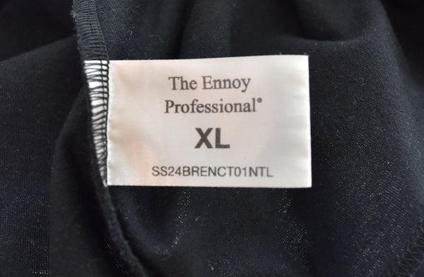 エンノイプロフェッショナル ENNOY Electric Logo 半袖 エレクトリック ロゴTシャツ  S24BRENCT01NTL Tシャツ ブラック LLサイズ 103MT-2624