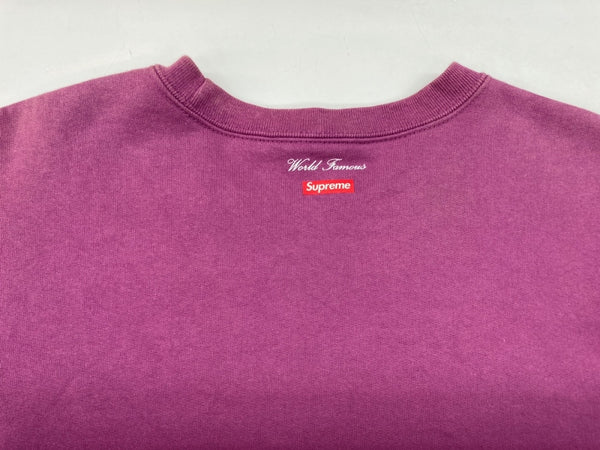 シュプリーム SUPREME 20AW Aerial Crewneck エアリアル クルーネック ロゴ Bright Purple 紫 スウェット プリント パープル Mサイズ 104MT-749