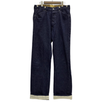 【曜日割引対象外】 ウエアハウス WAREHOUSE HELLER'S CAFE シンチバック サスペンダーボタン デニム ブルー 32サイズ 201MB-896 VB