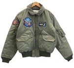 ヒューストン HOUSTON フライトジャケット ミリタリー MILITARY Blue Impulse CWU-45P  ワッペン HST-J-83388D ジャケット カーキ Lサイズ 101MT-3749