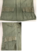 ミリタリー military 60's 60年代 US ARMY 米軍 実物 ジャングルファティーグ ジャケット 5th リップストップ VINTAGE ヴィンテージ  SMALL-REGULA ジャケット カーキ Sサイズ 101MT-4904