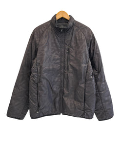 ステューシー STUSSY ロゴ総柄 無地 リバーシブル パフジャケット 中綿ジャケット 黒 ジャケット ブラック Lサイズ 101MT-5411