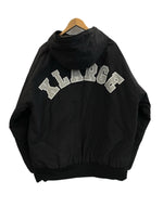 エクストララージ XLARGE フーディ パフジャケット 黒 ロゴ ワッペン 101203021005 XL ジャケット ブラック LLサイズ 101MT-4207