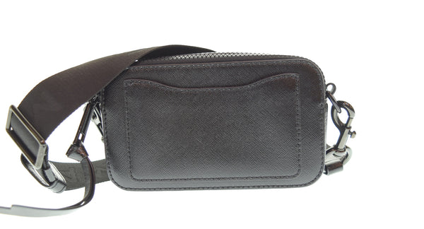 マークジェイコブス MARC JACOBS  THE SNAPSHOT ザ スナップショット ロゴストラップ ダブル ショルダーバッグ  バッグ レディースバッグ ショルダーバッグ・メッセンジャーバッグ ブラック 103B-161