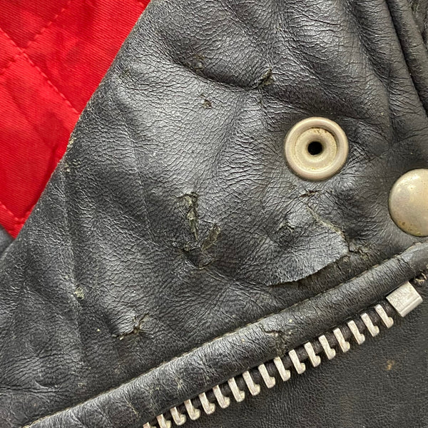 【曜日割引対象外】 ルイスレザー Lewis Leathers 70’s~ LIGHTNING ライトニング 青羽タグ CLIX ZIP レギュラーフィット ジャケット ブラック 201MT-3441 VB
