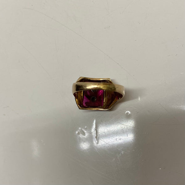 【曜日割引対象外】 【中古】ヴィンテージ vintage 19号 PD 10K リング メンズジュエリー・アクセサリー 指輪・リング ゴールド 201goods-808 VB