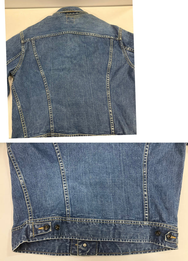 リー Lee 60's 60年代 四角黒タグ R表記 101-J デニムジャケット Gジャン トラッカー VINTAGE ヴィンテージ アメリカ製 MADE IN USA 42 LONG ジャケット ブルー 101MT-5041