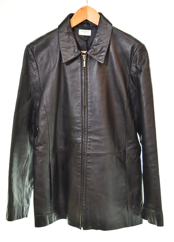 ブルックスブラザーズ BROOKS BROTHERS 346 シングルライダースジャケット ジャケット ブラック 103MT-3049