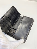 フラットヘッド THE FLAT HEAD レザー ミドルウォレット 折財布  黒  小銭入れ有り カードポケット有り 札入れ有り リザード系 財布・ケース メンズ財布 ブラック 101wal-36