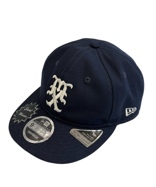 セントマイケル SAINT MICHAEL SAINT Mxxxxxx ニューエラ NEWERA Retro Crown 9FIFTY MX Cap NAVY 紺 刺繍 帽子 メンズ帽子 キャップ ネイビー 101hat-190