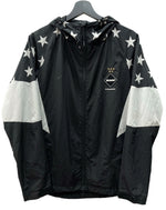 エフシーレアルブリストル F.C.Real Bristol COCA-COLA MULTI PATTERN JACKET コカコーラ マルチ パターン ナイロン フーディ 星柄 バックプリント フロントジップ BLACK 黒 FCRB-200009 ジャケット ロゴ ブラック 104MT-1842