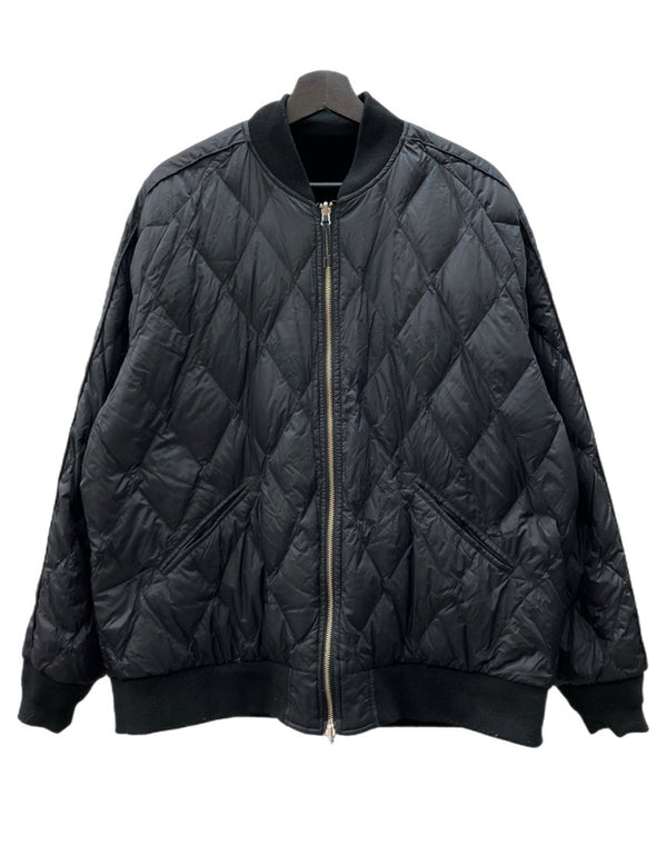 タイオン TAION REVERSIBLE SKAJAN DOWN JACKET リバーシブル スカジャン ダウン ジャケット ダブルジップ 刺繡 アウター 黒 ジャケット 総柄 ブラック XLサイズ 104MT-2293