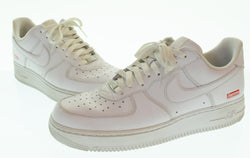 ナイキ NIKE Supreme Air Force 1 Lowシュプリーム エアフォース1 ロー CU9225-100 メンズ靴 スニーカー ホワイト 28.5cm 103S-1359