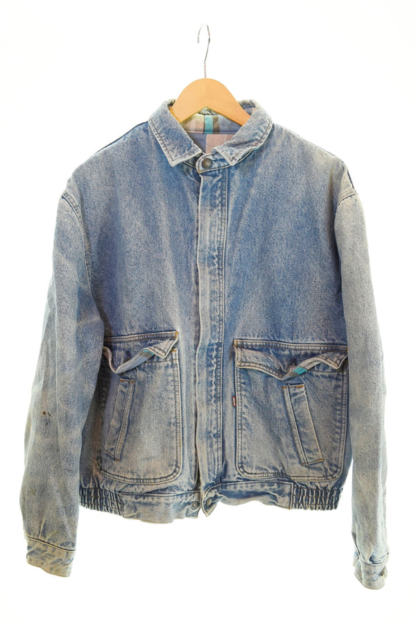 リーバイス Levi's 裏地チェック デニムジャケット 青 ジャケット ブルー 103MT-1198