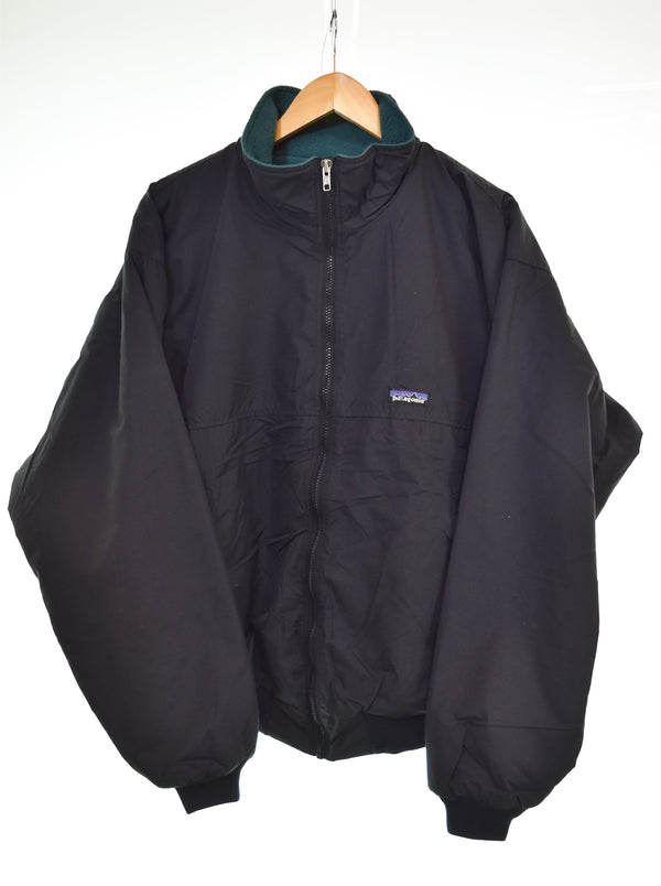 パタゴニア PATAGONIA USA製 95年製 シェルドシンチラジャケット 28131 ジャケット ブラック LLサイズ 103MT-3482