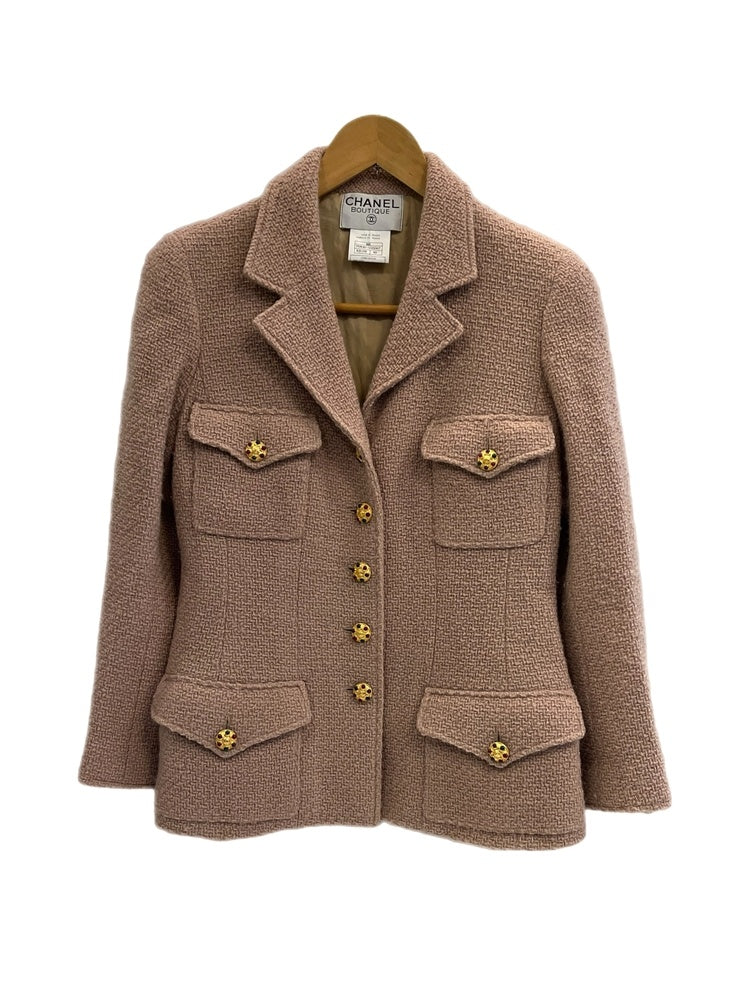 シャネル CHANEL CHANEL BOUTIQUE 96A ウールツイードジャケット 金