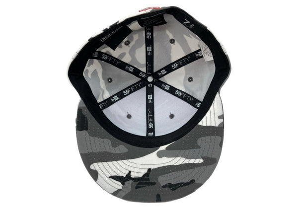 シュプリーム SUPREME 24SS × Futura フューチュラ New Era Snow Camo ニュー エラ スノー カモ ベースボール キャップ 帽子 灰 帽子 メンズ帽子 キャップ 刺繍 マルチカラー 104H-69